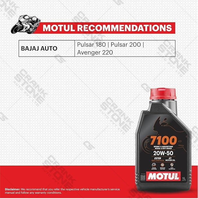 Fully Synthetic Engine Oil 7100 4T 20W50 1L