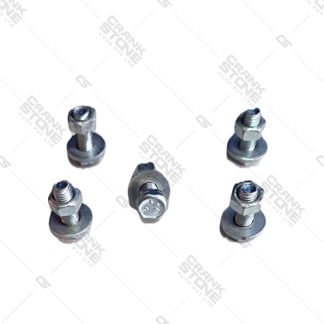 NUT BOLT WITH WASHERS NO 8 X 25 - APL 1375 - B1-7-4-C