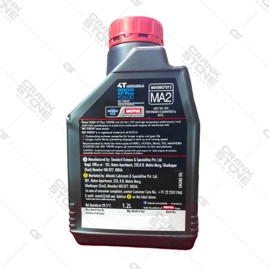 Engine Oil 3000 4T PLUS 10W30 1.2L