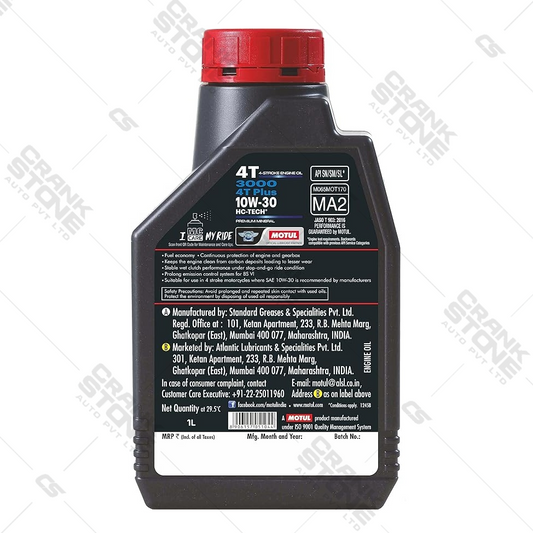 Engine Oil 3000 4T PLUS 10W30 1L