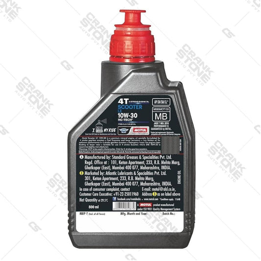 Engine Oil SCOOTER LE 4T 10W30 800ML