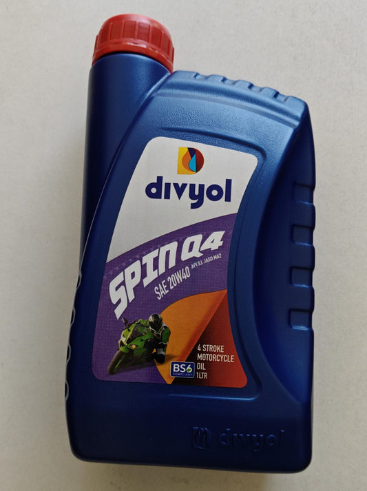 DIVYOL SPIN Q4 Engine Oil 20W40 API SJ 1L
