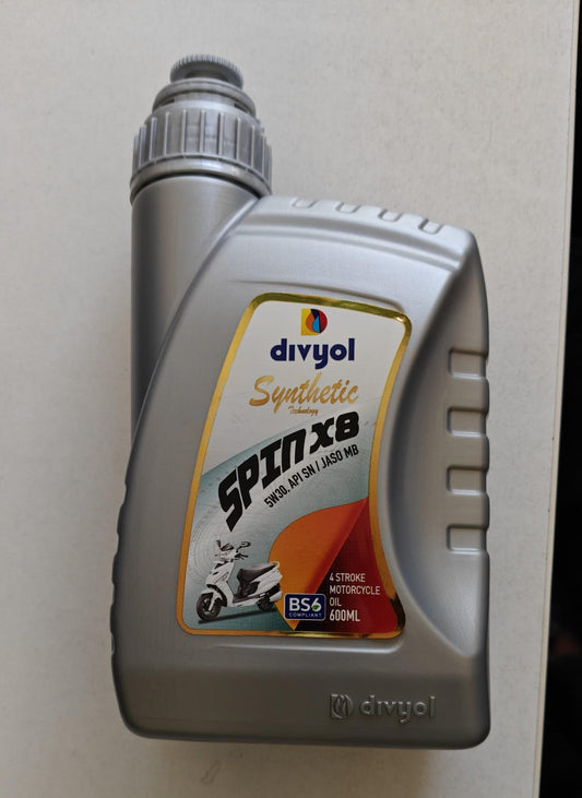 DIVYOL SPIN X8 Engine Oil 5W30 API SN 600 ML