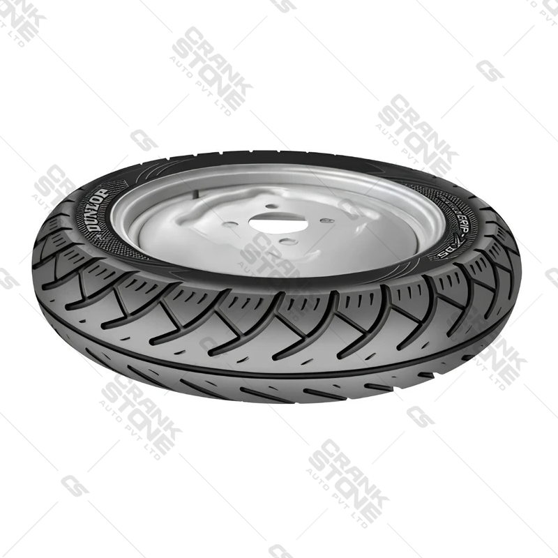 DUNLOP ACCELOGRIP FRONT & REAR TYRE - 90/90-12 - XD 5